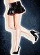 Rubber Cheerleader Skirt Latex