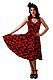 Vintage Red Hearts Pinup Kleid